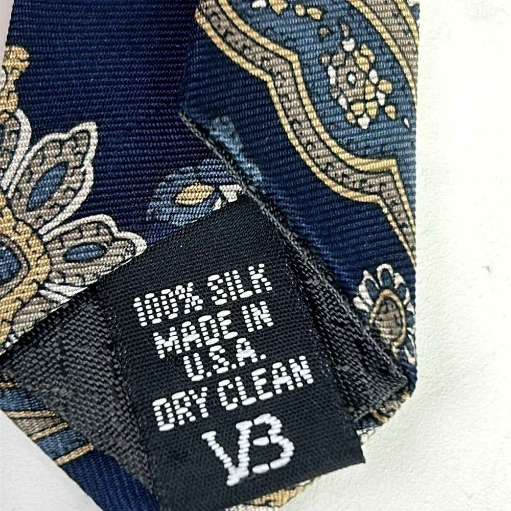 Mickey & Co. Disney Silk Paisley Blue Mickey Mouse Neck Tie